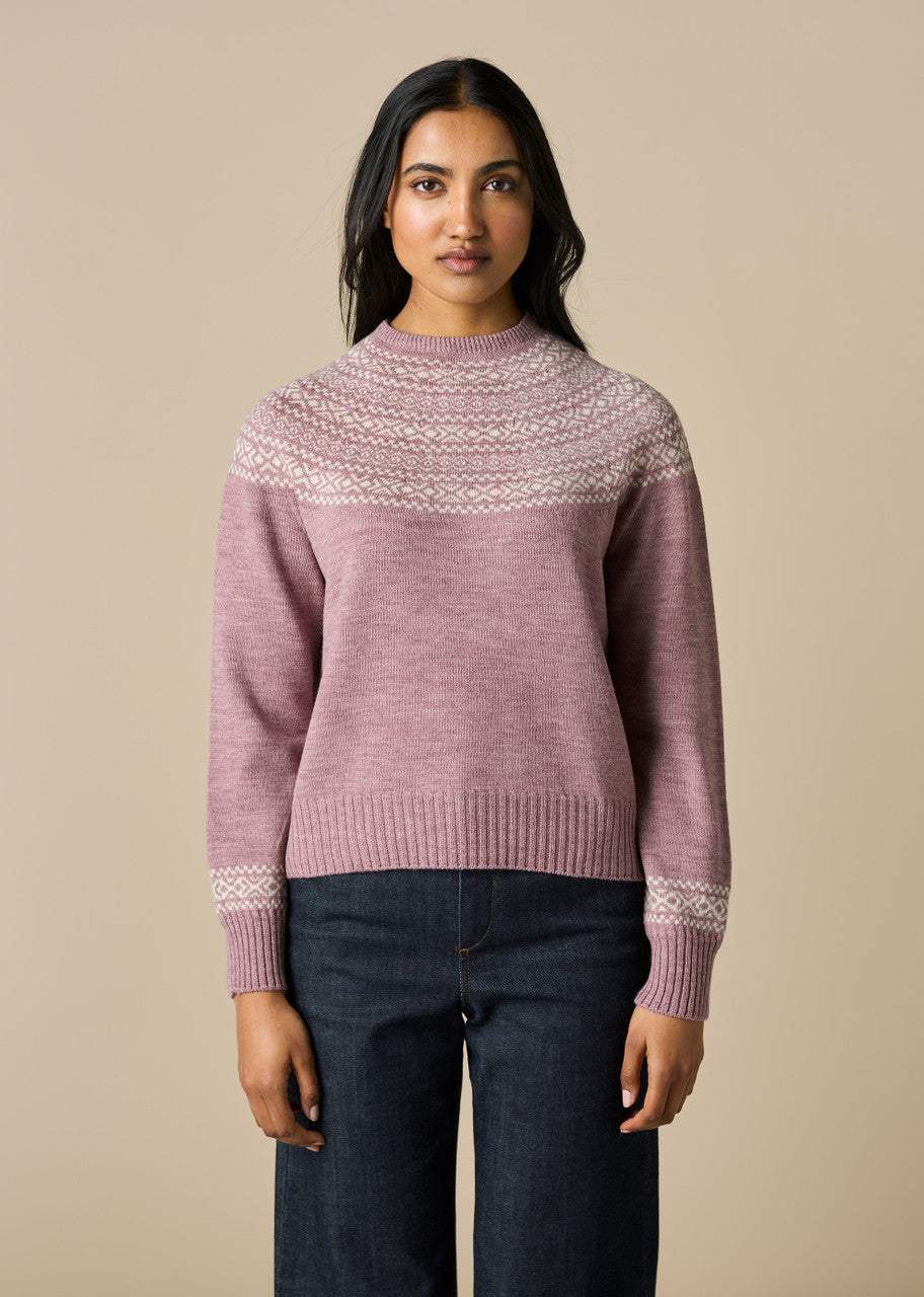 Ingrid Fair Isle Jumper- Thistle - Presence Hamilton