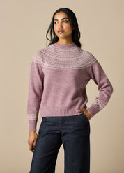 Ingrid Fair Isle Jumper- Thistle - Presence Hamilton