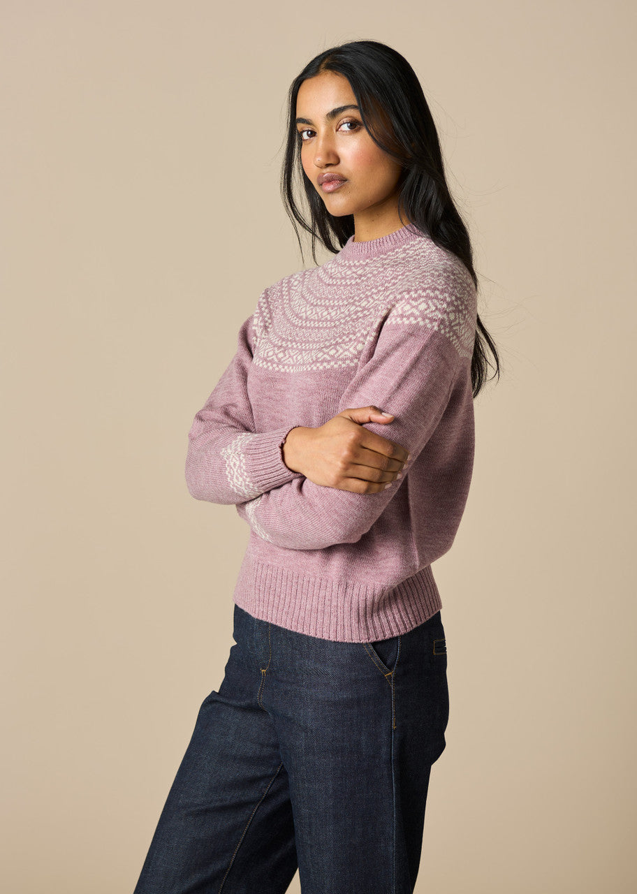 Ingrid Fair Isle Jumper- Thistle - Presence Hamilton