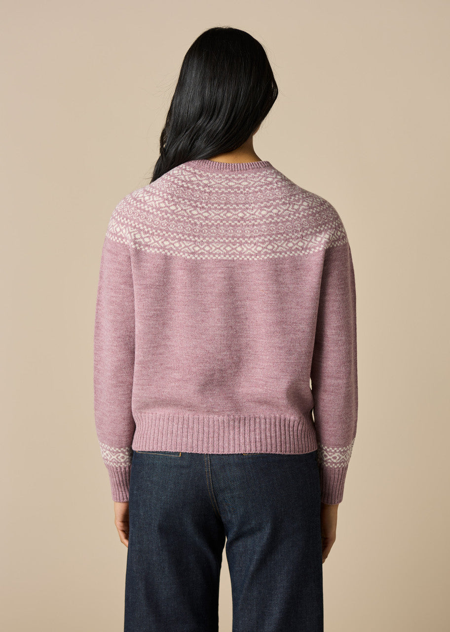 Ingrid Fair Isle Jumper- Thistle - Presence Hamilton
