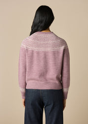 Ingrid Fair Isle Jumper- Thistle - Presence Hamilton