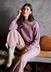 Ingrid Fair Isle Jumper- Thistle - Presence Hamilton