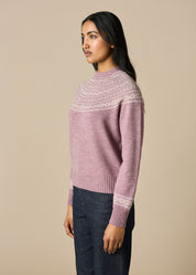 Ingrid Fair Isle Jumper- Thistle - Presence Hamilton
