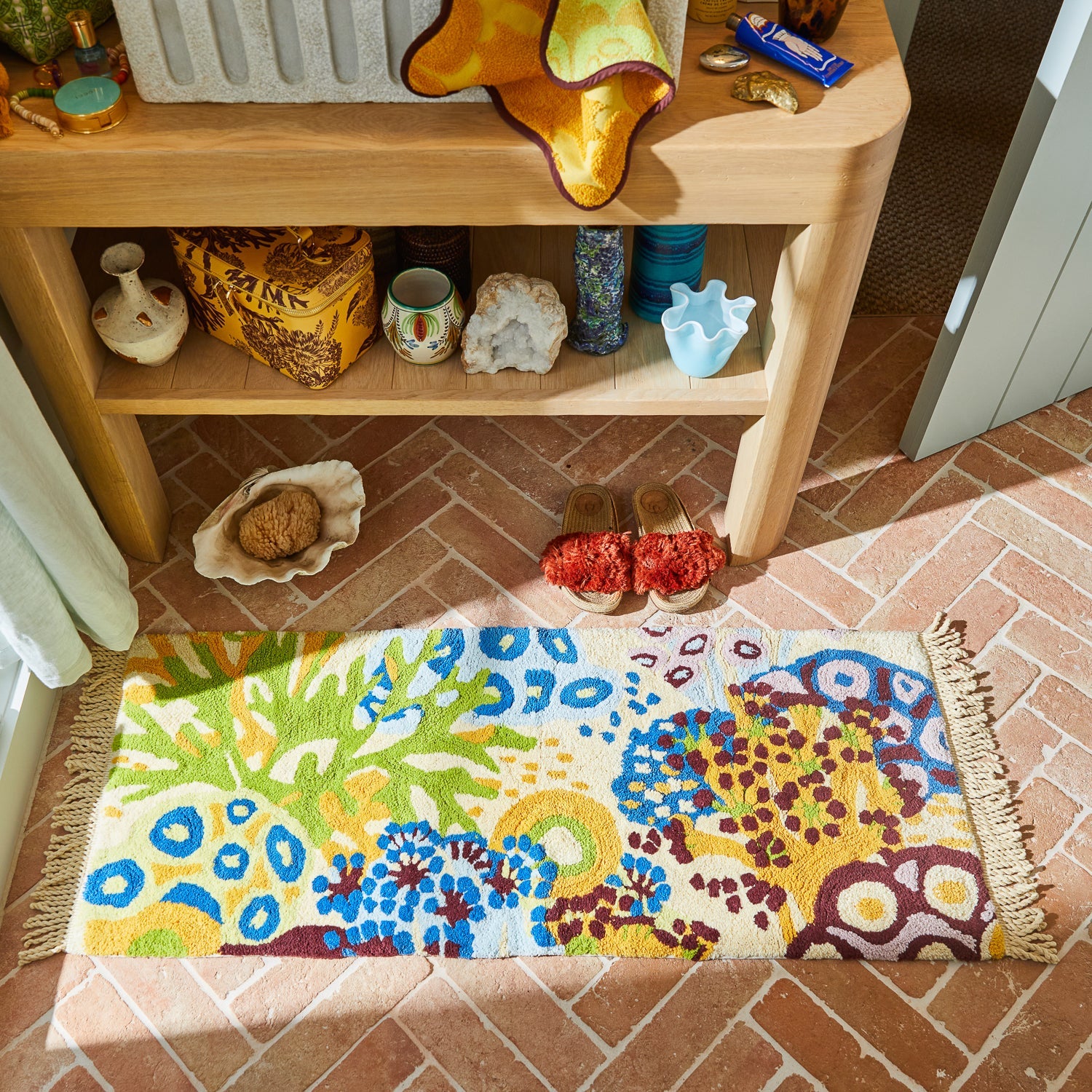 Cora Bath Runner - Pearl - Presence Hamilton