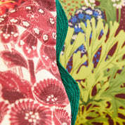 Lucia Embroidered Cushion - Crimson