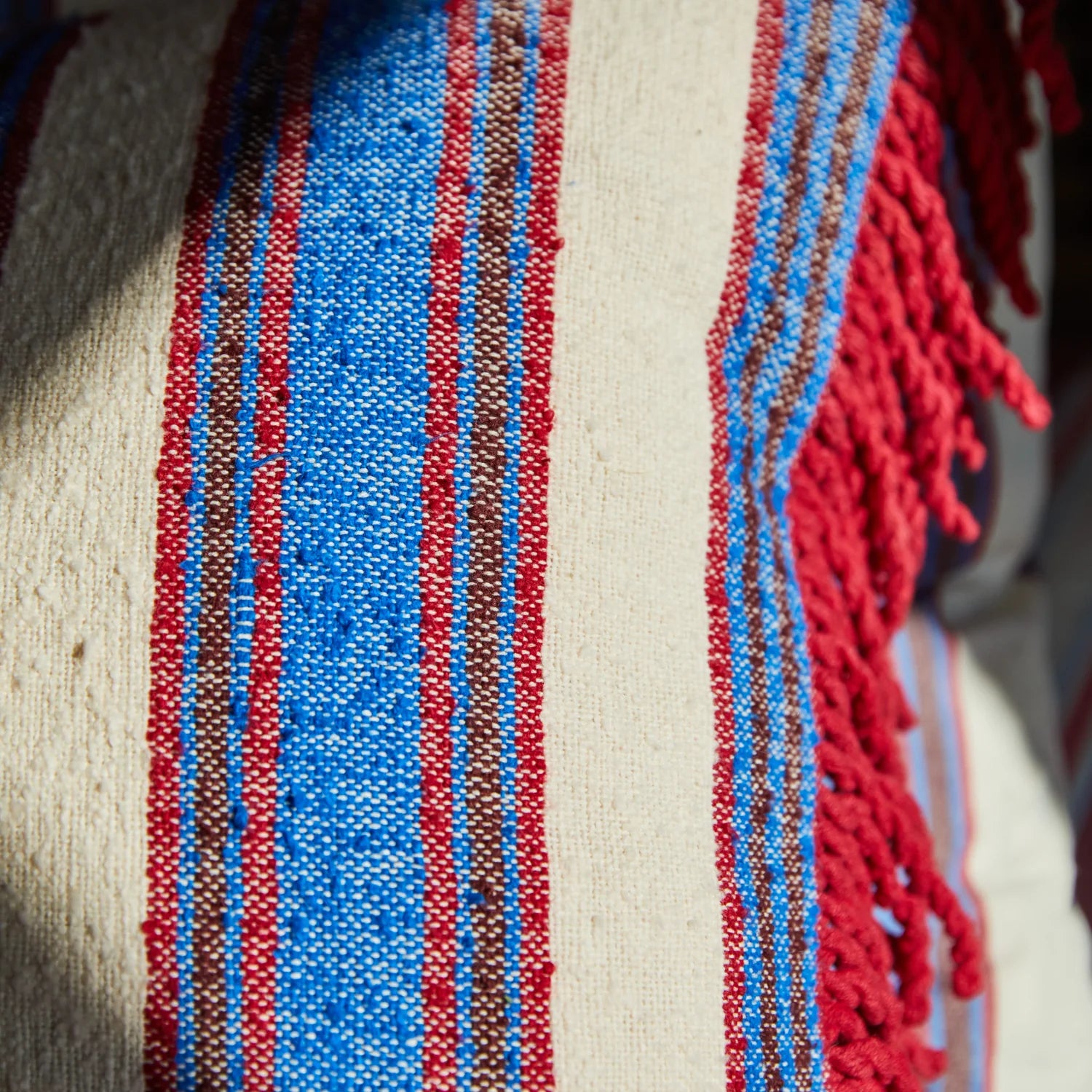 Selene Woven Cushion - Azure