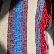 Selene Woven Cushion - Azure