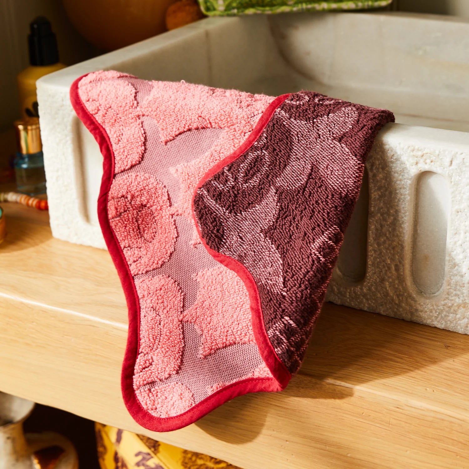 Esme Face Washer - Hibiscus - Presence Hamilton