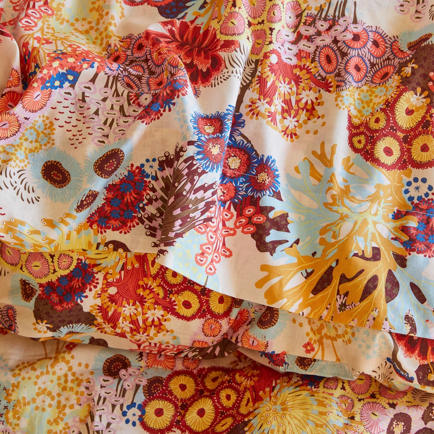 Cora Cotton Sheets-Pearl Fitted Sheet