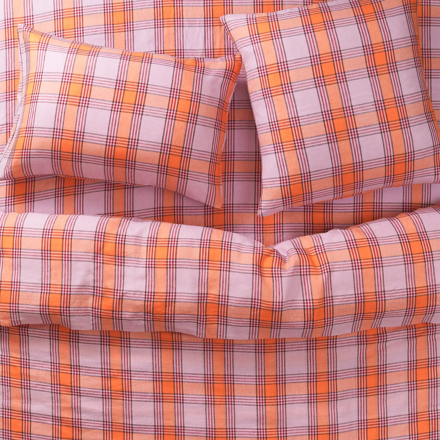 Isla Linen Sheets - Vivid Coral Fitted Sheet