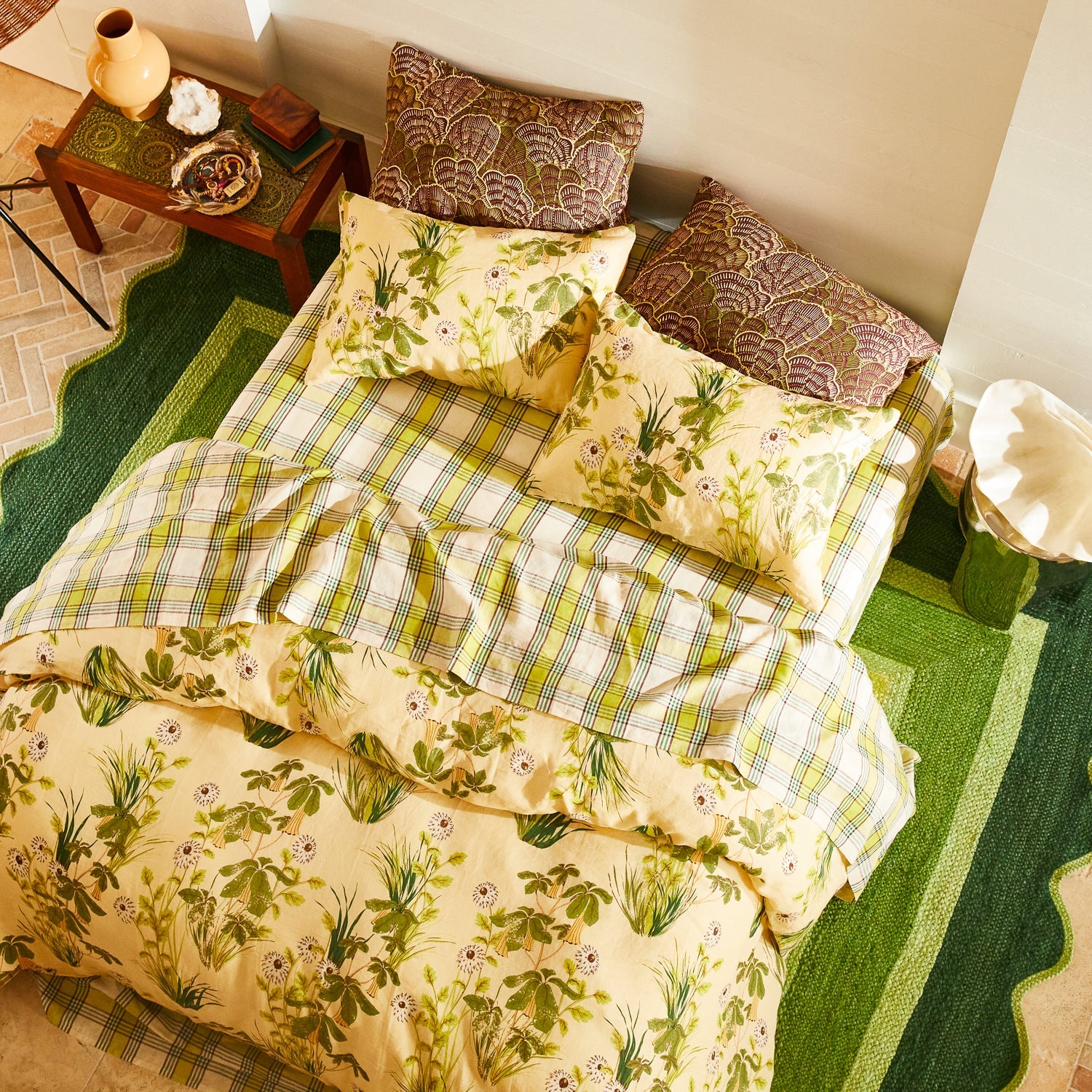 Isla Linen Sheets- Anise Flat Sheet