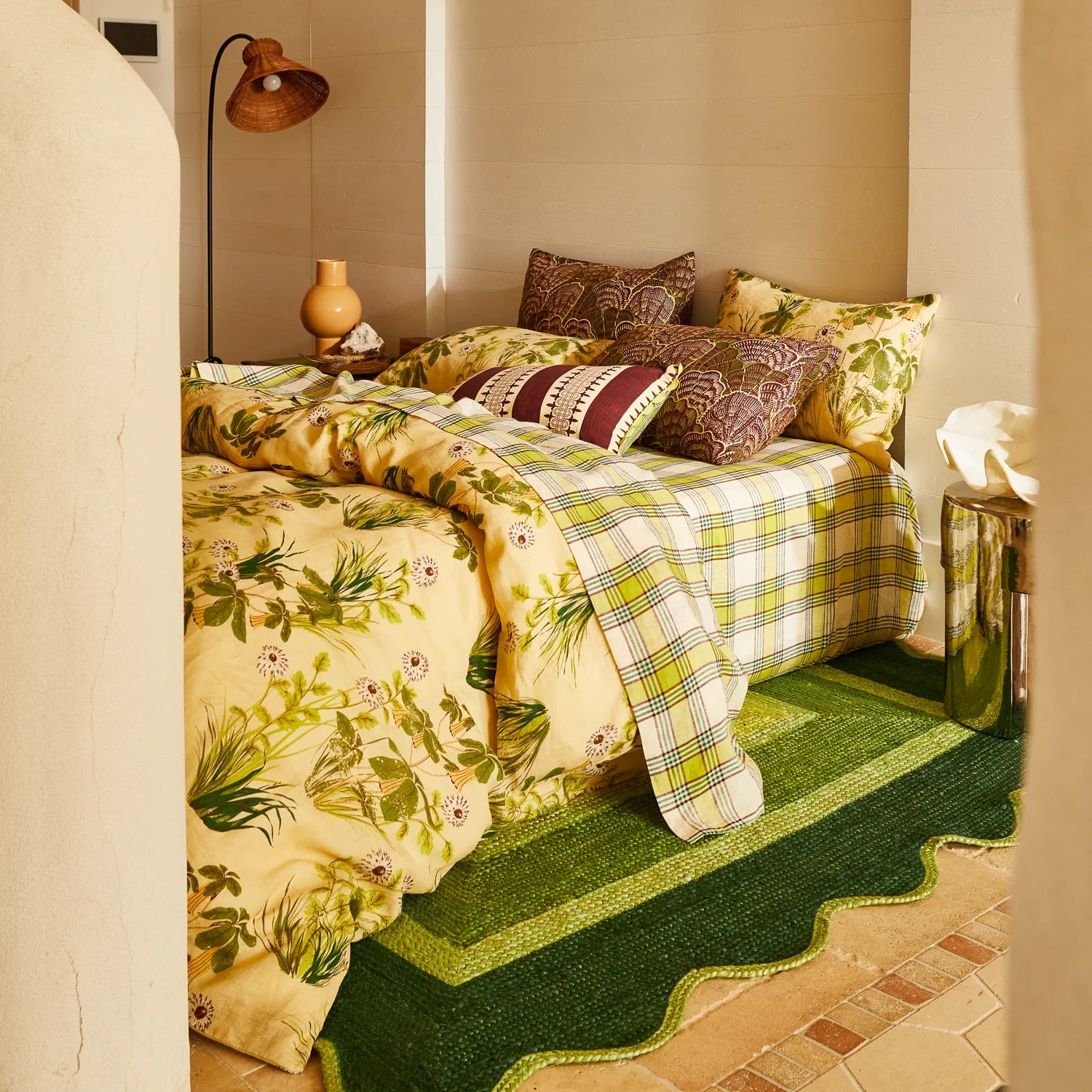 Isla Linen Sheets- Anise Flat Sheet
