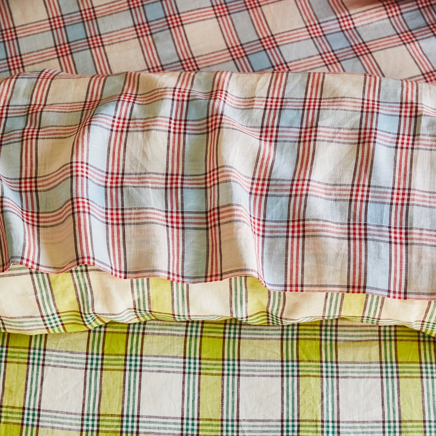 Isla Linen Sheets-Cerulean Flat Sheet