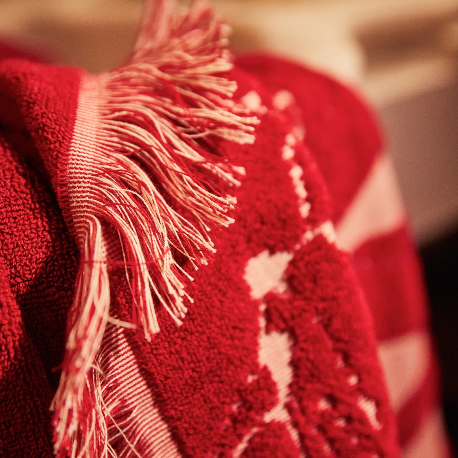 Lucia Hand Towel - Crimson - Presence Hamilton