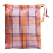 Isla Linen Pillowcase Set- Vivid Coral