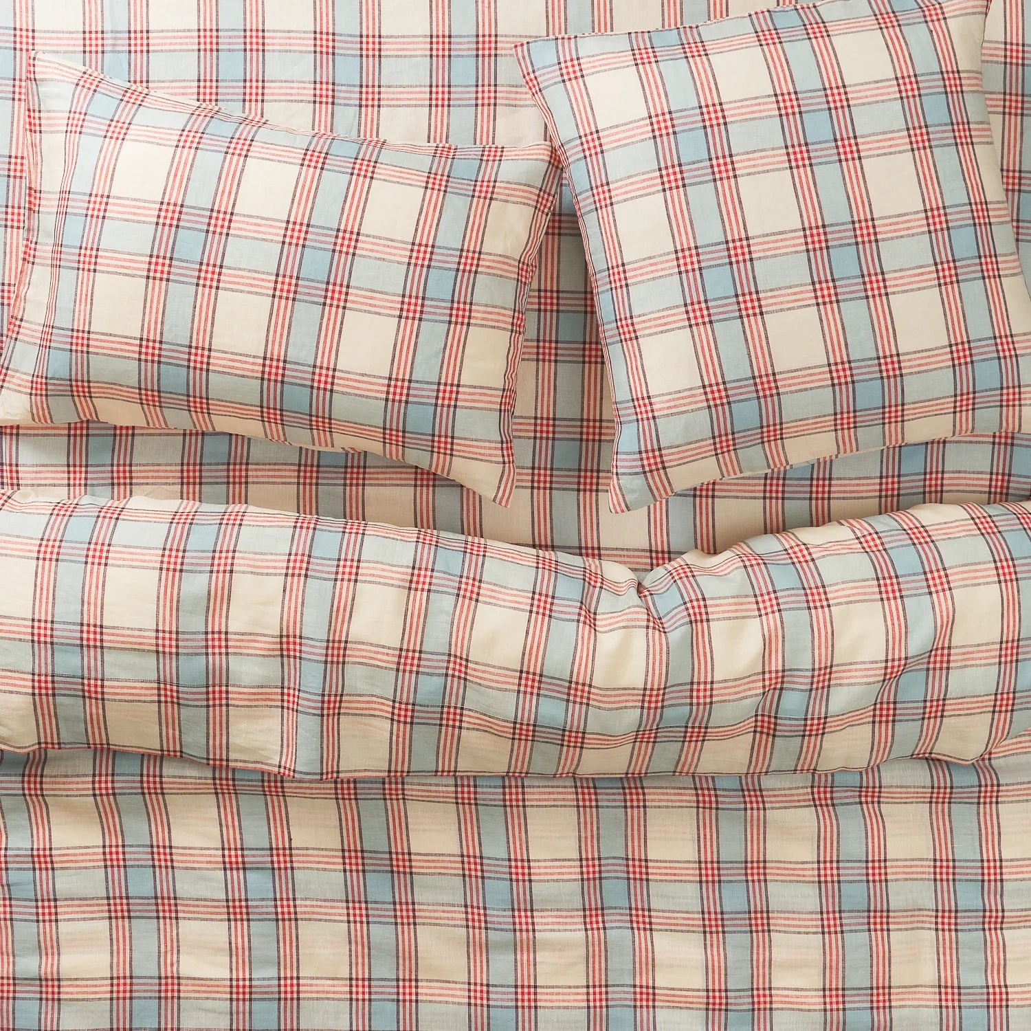 Isla Linen Pillowcase Set-Cerulean