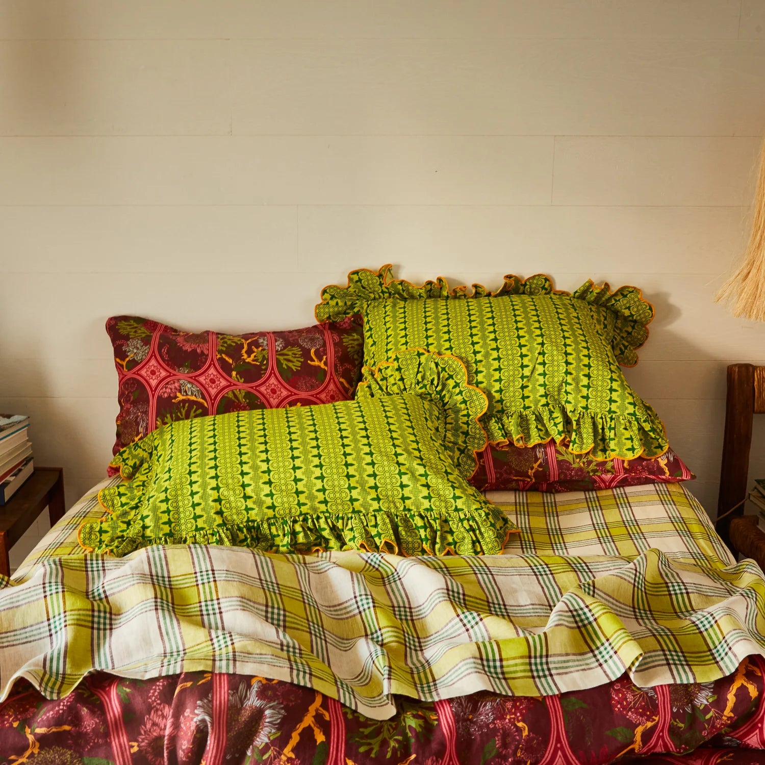 Esme Cotton Pillowcase Set - Anise Standard