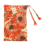 Isabella Linen Pillowcase Set- Flame