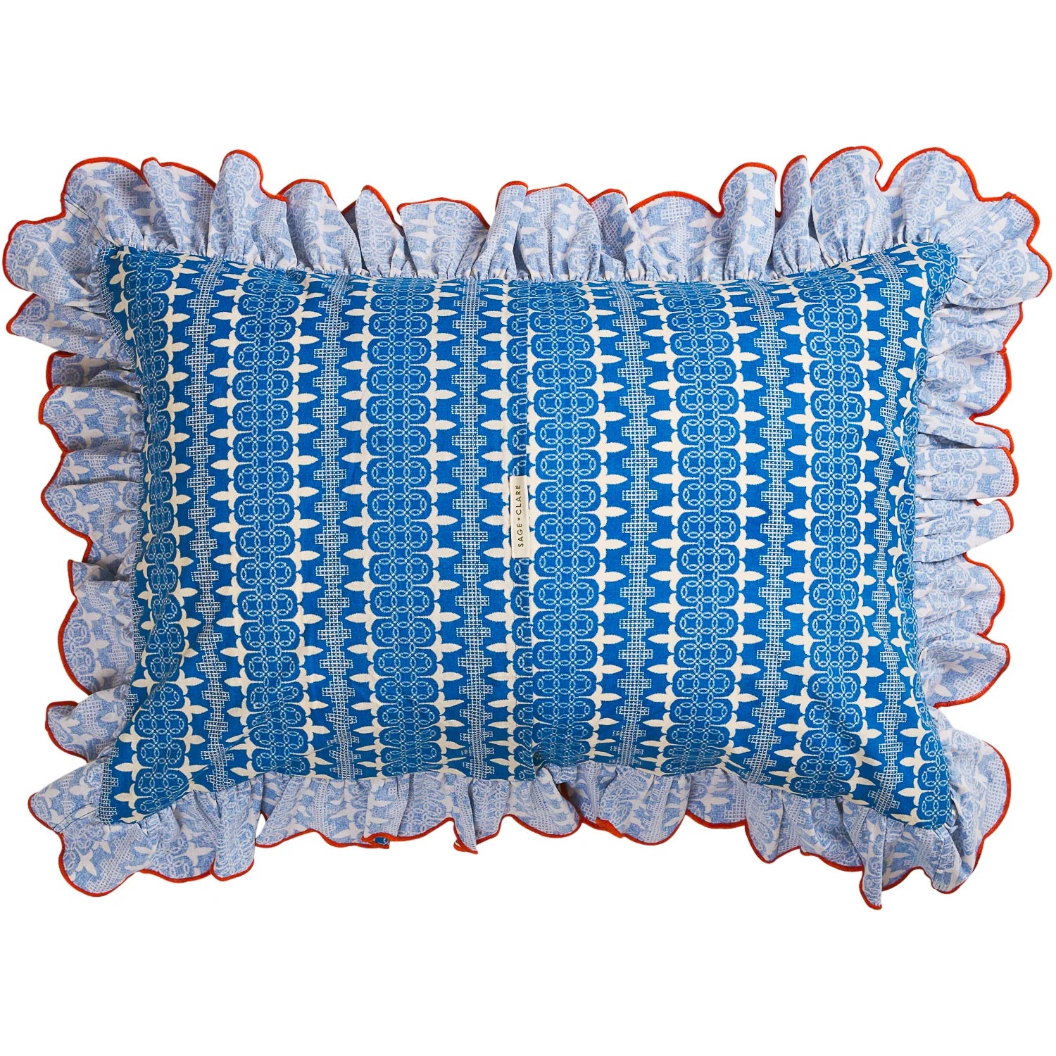 Esme Cotton Pillowcase Set - Azure