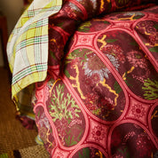 Naia Linen Quilt Cover - Garnet