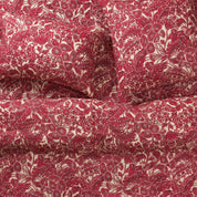 Lucia Linen Quilt Cover - Crimson