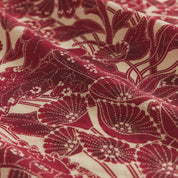 Lucia Linen Quilt Cover - Crimson