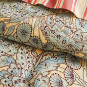 Lucia Linen Quilt Cover- Cerulean