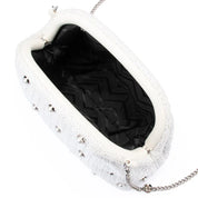 Kaia Studded Woven Clutch
