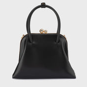 LEANDRA Top Handle Bag- Black