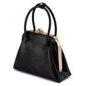 LEANDRA Top Handle Bag- Black