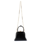 LEANDRA Top Handle Bag- Black