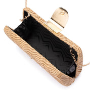 Lindy Woven Clutch-Natural - Presence Hamilton