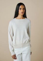 Matilda Boxy Jumper - Chalk