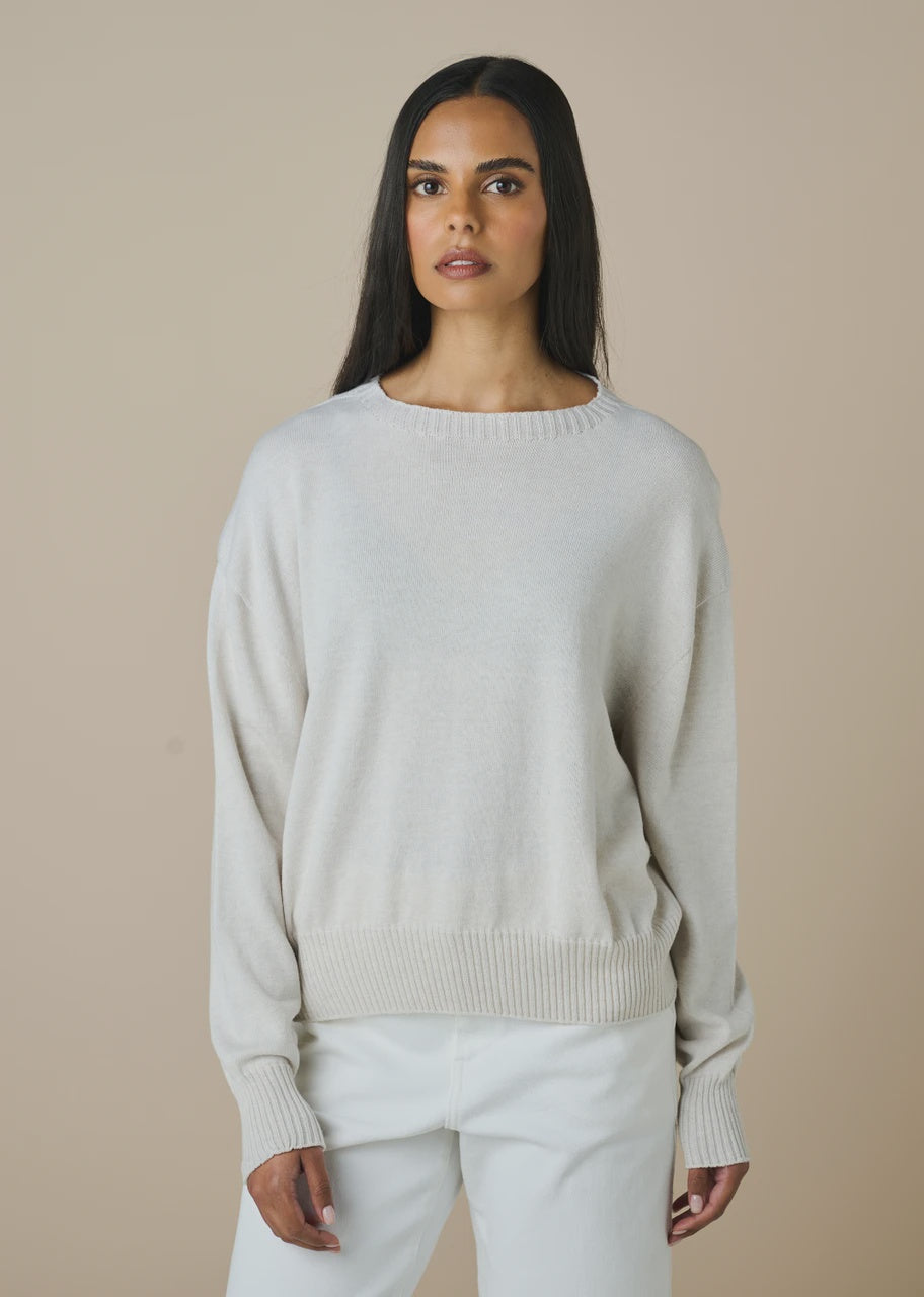 Matilda Boxy Jumper - Chalk