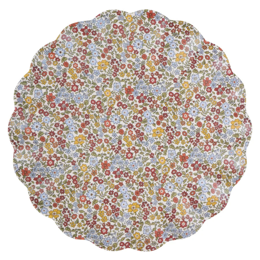 Reusable Large Plates - Liberty Rustic Hues - set of 6