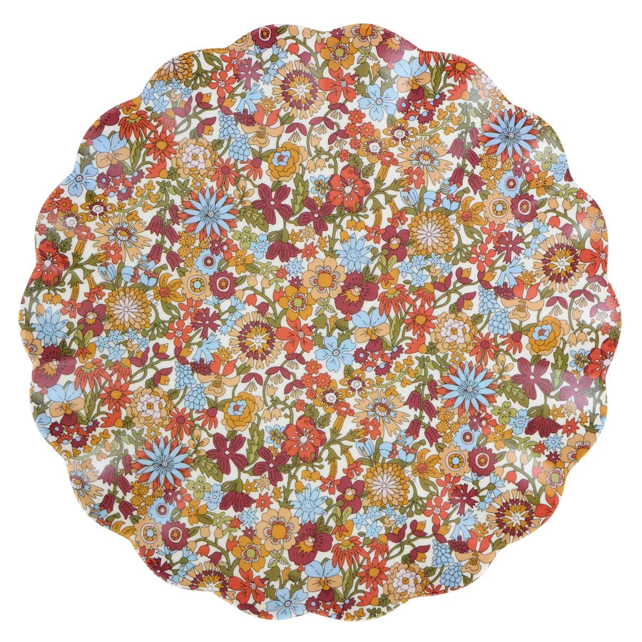 Reusable Large Plates - Liberty Rustic Hues - set of 6