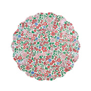 Reusable Small Plates - Liberty Red & Green- set of 6