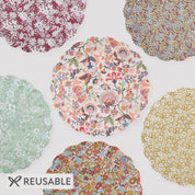 Reusable Large Plates - Liberty Rustic Hues - set of 6