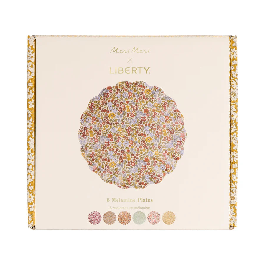 Reusable Small Plates - Liberty Rustic Hues- set of 6