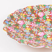 Reusable Small Plates - Liberty Red & Green- set of 6