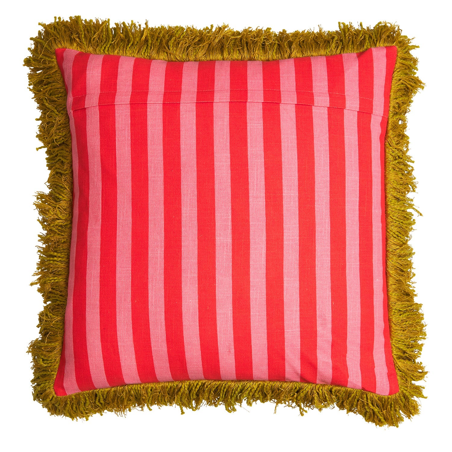 Annette Embroidered Cushion- Cosmo Pink