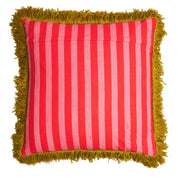 Annette Embroidered Cushion- Cosmo Pink