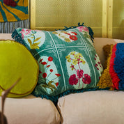 Gigi Velvet Cushion- Forest