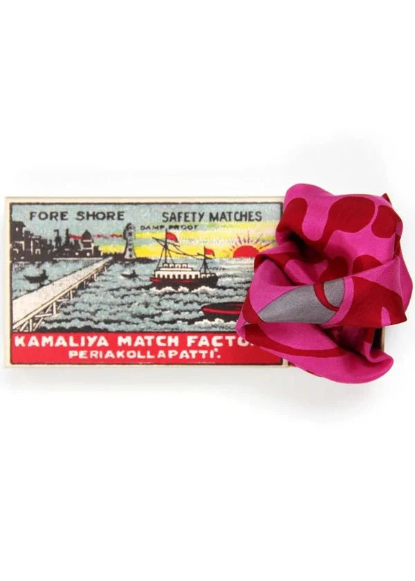 Mini Arum Fuchsia Scarf