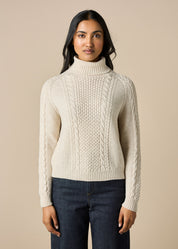 Molly Aran Textured Jumper - Antique - Presence Hamilton