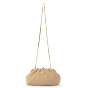 Oriana Woven Clutch-Natural