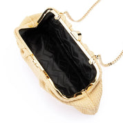 Oriana Woven Clutch-Natural
