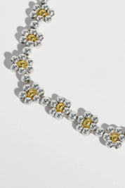 Daisy Chain Amelia Bracelet- Silver Plated
