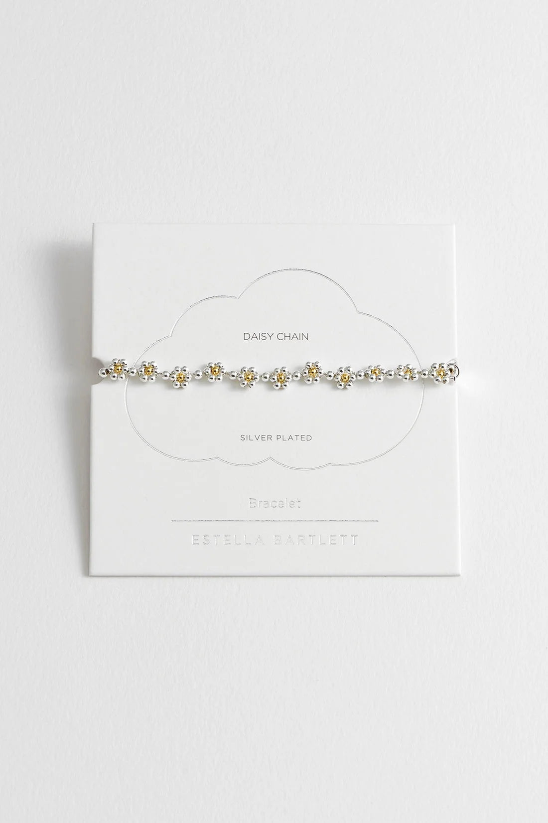Daisy Chain Amelia Bracelet- Silver Plated
