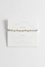 Daisy Chain Amelia Bracelet- Silver Plated